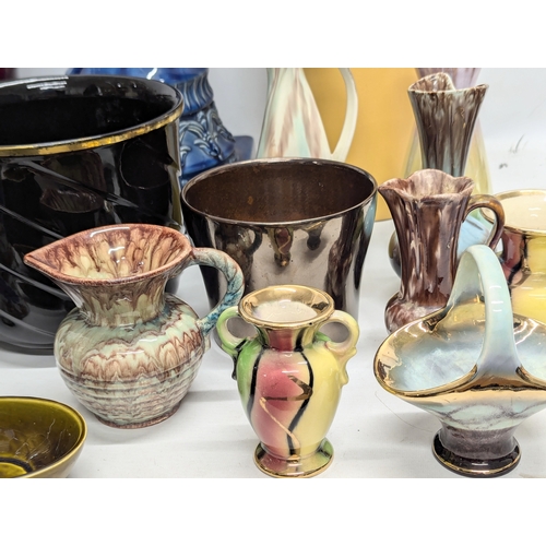 875 - A large collection of West German and German Mid Century pottery.