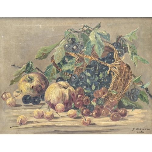 499 - N. McMullan. Oil on canvas. 1921. Frame 58x45.5cm. 49.5x37cm