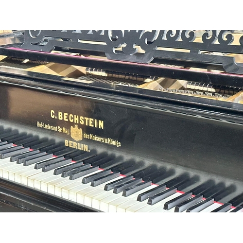 10 - C. Bechstein Grand Piano. Late 19th Century. 146x194x97cm