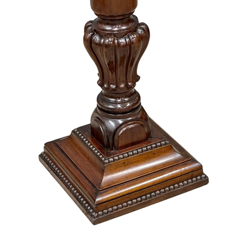 118 - A very large 19th Century, Early Victorian mahogany torchiere/jardiniere stand. Circa 1840-1850. 39x... 