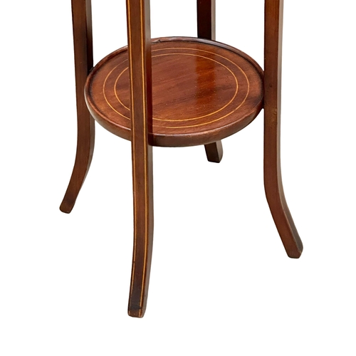 277 - An Early 20th Century Sheraton Revival inlaid mahogany jardiniere stand/plant stand. Circa 1900-1910... 