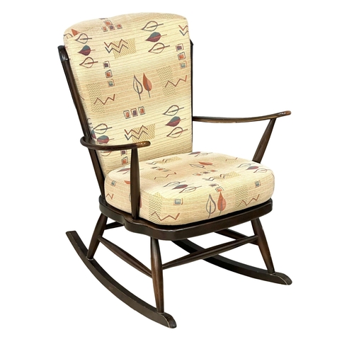 282 - A Mid Century Ercol style rocking chair.