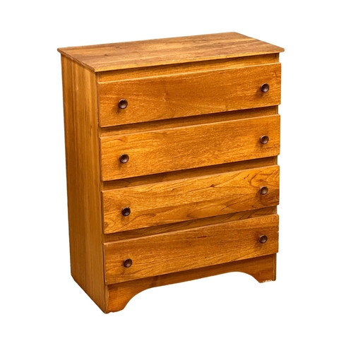 348 - A 1960’s Mid Century teak chest of drawers. 72.5x40x90.5cm