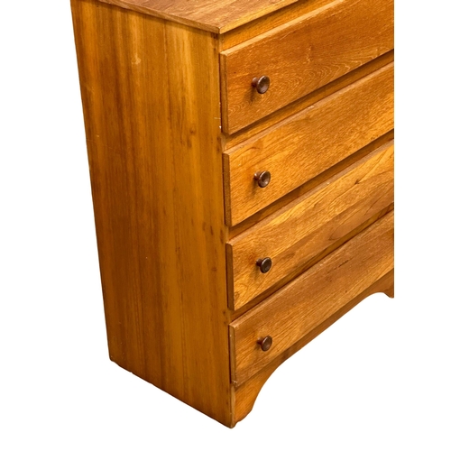 348 - A 1960’s Mid Century teak chest of drawers. 72.5x40x90.5cm