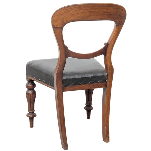 485 - A set of 6 19th Century Victorian mahogany balloon back dining chairs. Circa 1870s. (5)