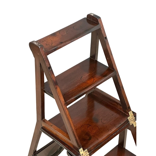 51 - An Early 20th Century Arts & Crafts mahogany metamorphic chair.