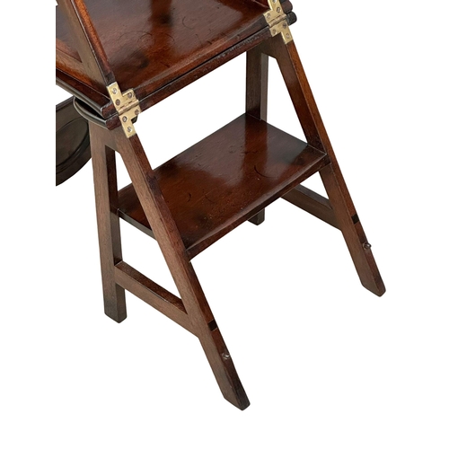 51 - An Early 20th Century Arts & Crafts mahogany metamorphic chair.