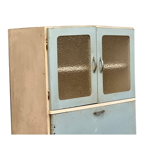 519 - A 1950’s Mid Century kitchen cabinet. 75x41x179cm. (3)