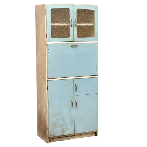 519 - A 1950’s Mid Century kitchen cabinet. 75x41x179cm. (3)