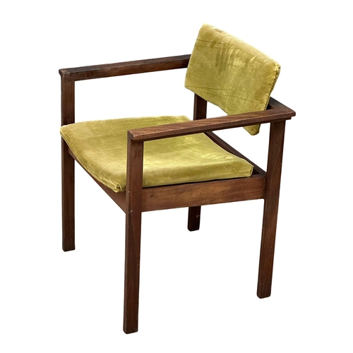 69 - Arthur Edwards for Crannac. An Irish Mid Century teak armchair/desk chair, designed by Arthur Edward... 