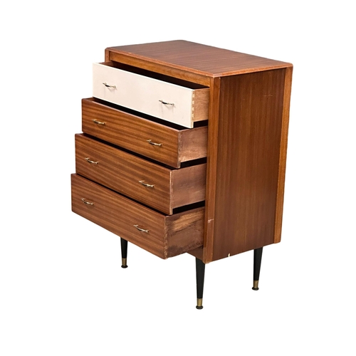 801 - A 1960’s Mid Century chest of drawers. 73x42x103cm