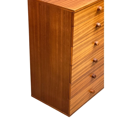 82 - A 1960’s Mid Century teak chest of drawers by Avalon. 62x43x91cm