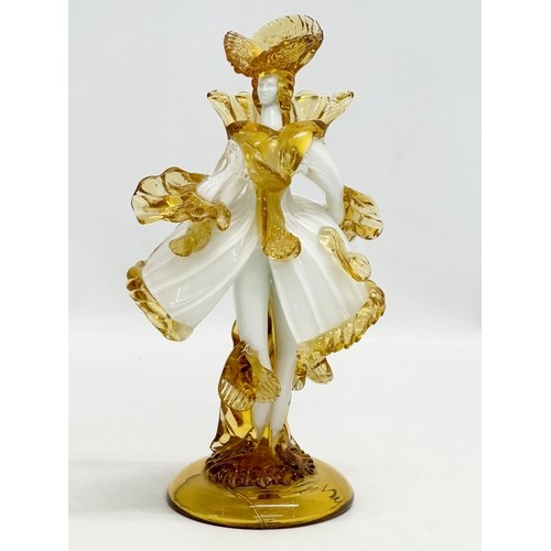 546A - Franco Giancarlo Toffolo. A signed Mid 20th Century Murano glass “courtesan” figurine. Designed by F... 