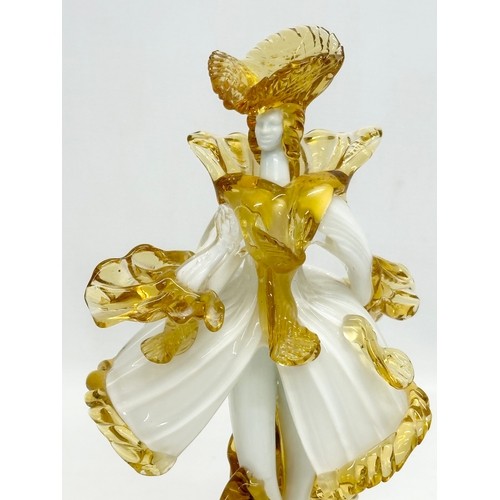 546A - Franco Giancarlo Toffolo. A signed Mid 20th Century Murano glass “courtesan” figurine. Designed by F... 