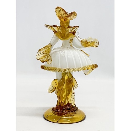 546A - Franco Giancarlo Toffolo. A signed Mid 20th Century Murano glass “courtesan” figurine. Designed by F... 