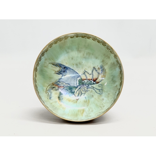 36 - Daisy Makeig-Jones. A 1920’s Wedgwood lustre “Butterfly” bowl. 14x6.5cm.