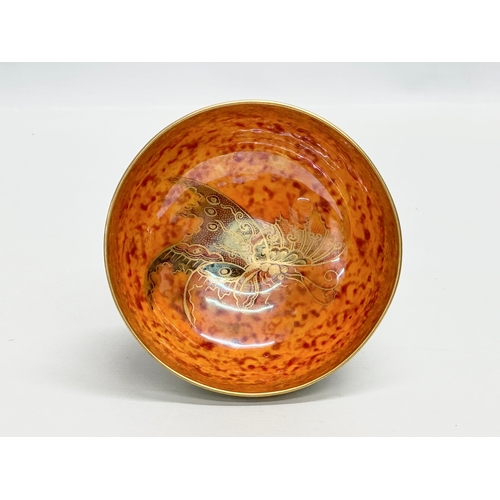 37 - Daisy Makeig-Jones. A 1920’s Wedgwood Lustre “Butterfly” bowl. 14x7cm.