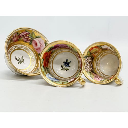 86 - Coalport Marquis Of Anglesey. A 4 piece Early 19th Century “Marquis Of Anglesey” hand painted part t... 