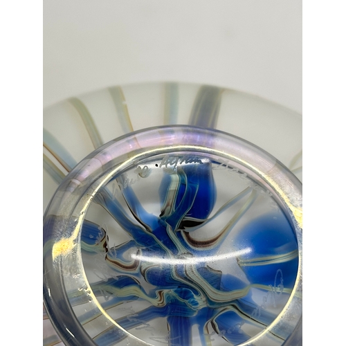 11 - Richard P Golding. A large signed “Golden Lily” iridescent glass decanter. Designed by Richard P Gol... 