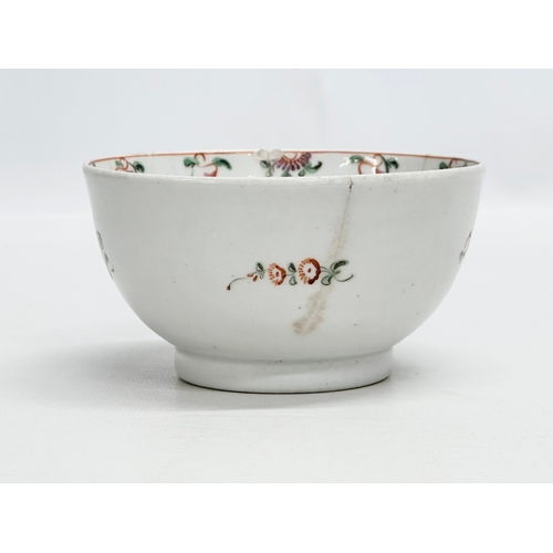 85 - New Hall. Two Late 18th Century English porcelain Chinese style bowls. Circa 1780. 12x6cm. 12.5x6.5c... 