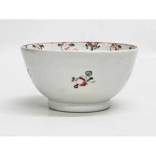 85 - New Hall. Two Late 18th Century English porcelain Chinese style bowls. Circa 1780. 12x6cm. 12.5x6.5c... 