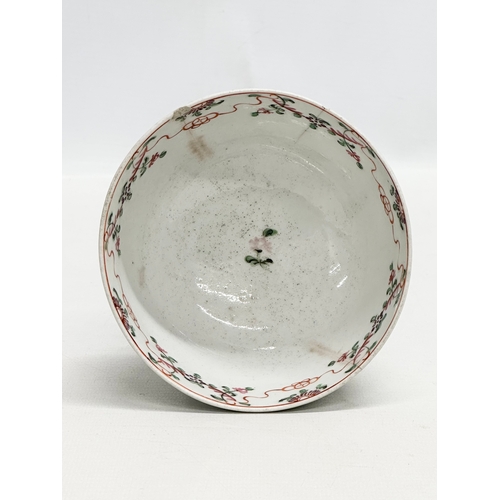 85 - New Hall. Two Late 18th Century English porcelain Chinese style bowls. Circa 1780. 12x6cm. 12.5x6.5c... 