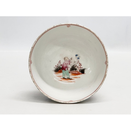 85 - New Hall. Two Late 18th Century English porcelain Chinese style bowls. Circa 1780. 12x6cm. 12.5x6.5c... 