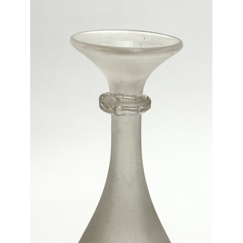 169 - A collection of 19th Century glassware. A small Late 19th Century etched glass decanter with Greek K... 