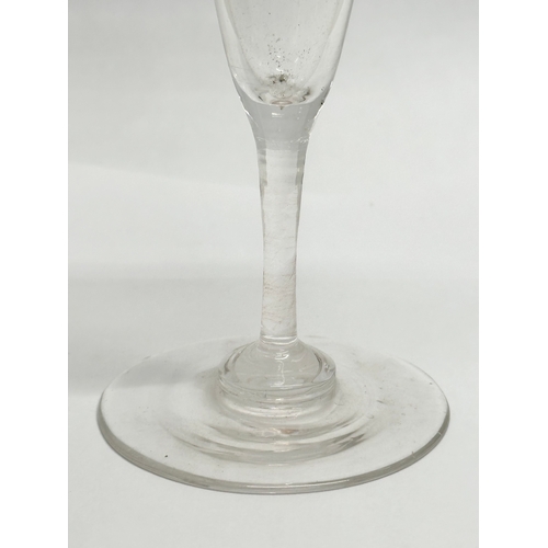 169 - A collection of 19th Century glassware. A small Late 19th Century etched glass decanter with Greek K... 