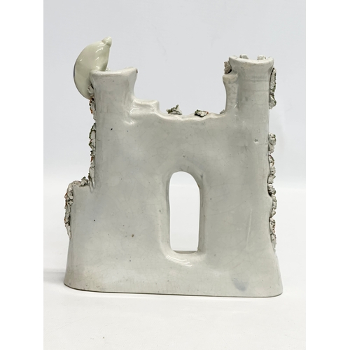 327 - A Late 19th Century Staffordshire model of Sebastopol Castle. 17x19cm