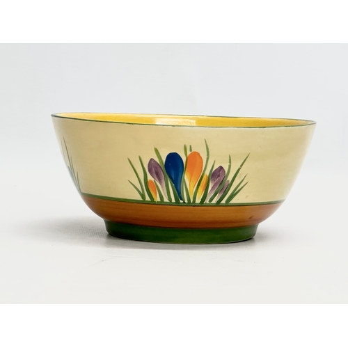 150 - Clarice Cliff. A 1930’s Art Deco “Crocus”’ Bizarre bowl. Designed by Clarice Cliff for Newport Potte... 