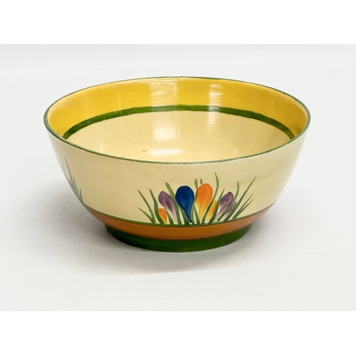 150 - Clarice Cliff. A 1930’s Art Deco “Crocus”’ Bizarre bowl. Designed by Clarice Cliff for Newport Potte... 