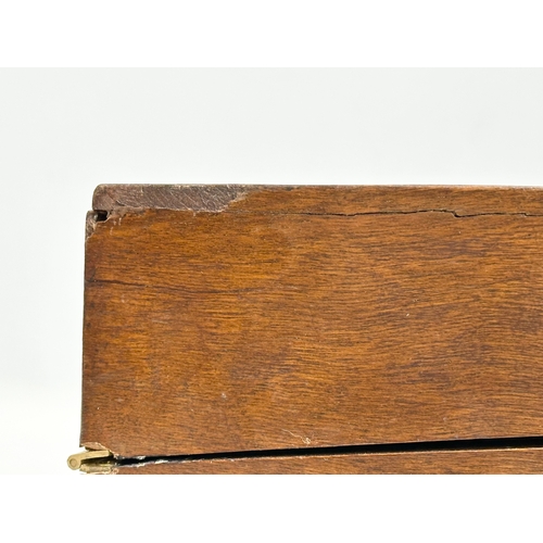 334 - A Victorian mahogany writing slope. Closed 30x22x14cm.