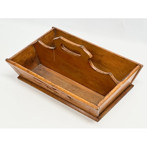 394 - A Late 19th Century Victorian cutlery tray. 41x26x20cm