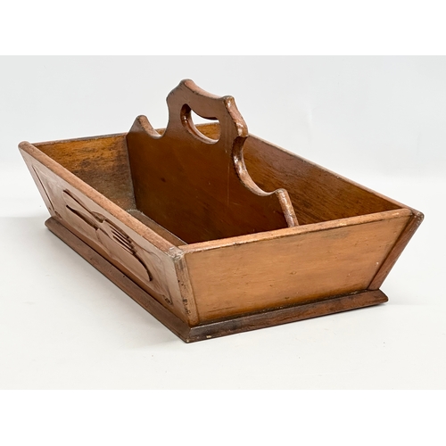 394 - A Late 19th Century Victorian cutlery tray. 41x26x20cm