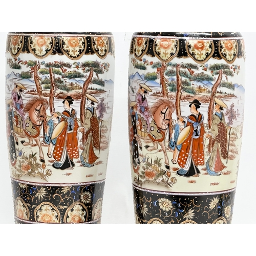 383C - A pair of large Chinese vases. 47cm