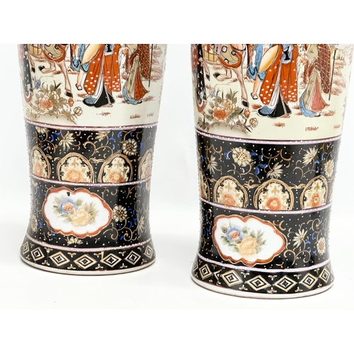 383C - A pair of large Chinese vases. 47cm