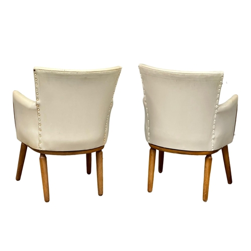 163 - A pair of Mid Century armchairs. 2