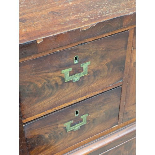 268 - A 19th Century Victorian mahogany secretaire cabinet. Circa 1860. 139x55x122.5cm. 2