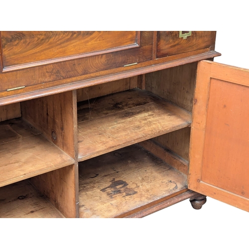 268 - A 19th Century Victorian mahogany secretaire cabinet. Circa 1860. 139x55x122.5cm. 2