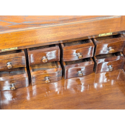 368 - A Victorian style mahogany Davenport desk. 55x54x85cm. 2