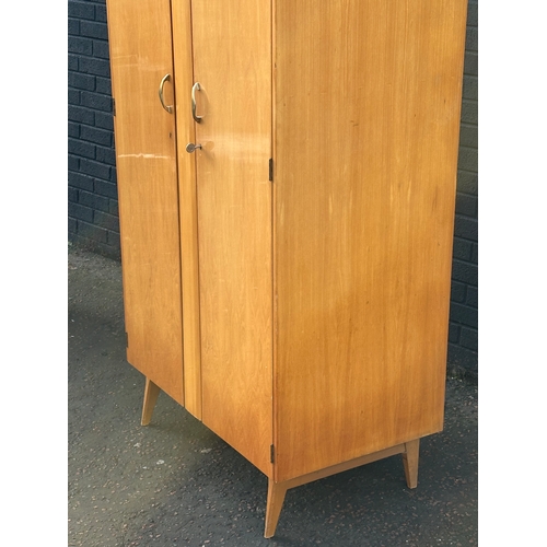 7 - A Mid Century wardrobe by Meredew. 91x56x185cm