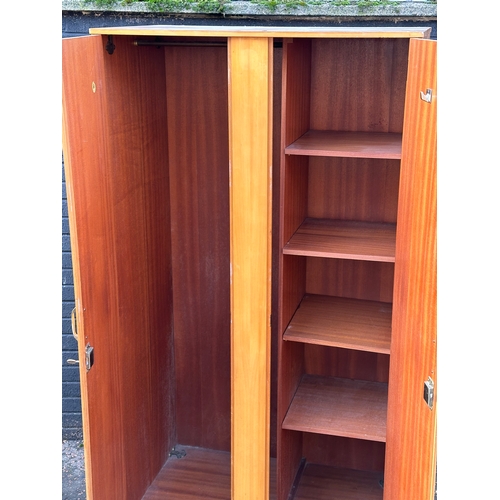 7 - A Mid Century wardrobe by Meredew. 91x56x185cm