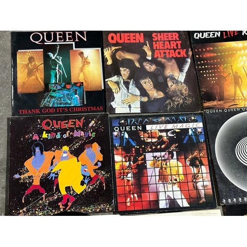 10 - A collection of Queen LP’s.