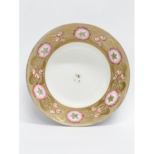 114 - New Hall. An Early 19th Century hand painted cup and saucer. Circa 1820.