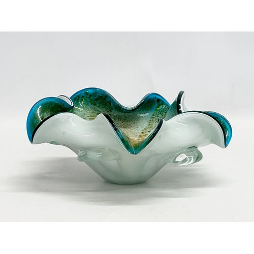 81 - A large Mid 20th Century Murano Glass “Tutti Frutti” bowl. 25x25x10cm