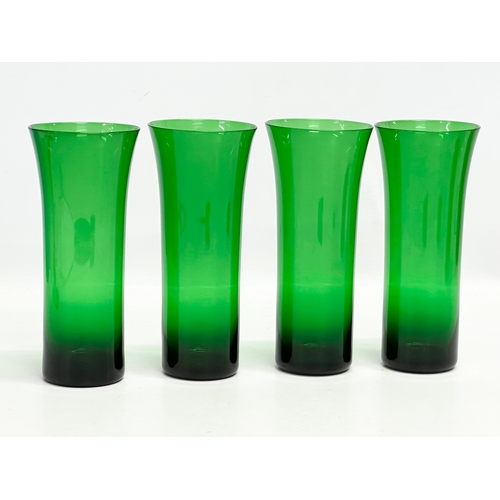 37 - Nanny Still. A 1950’s Mid Century Bristol Green glass “Harlequin” drinks set. Designed by Nanny Stil... 