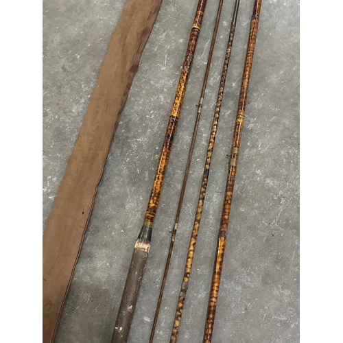 52 - A large early 20th century fly fishing rod