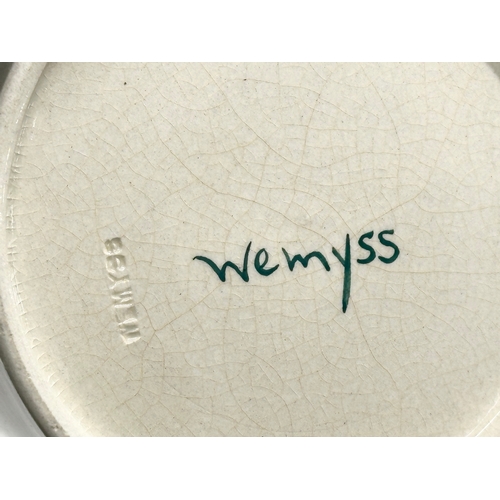 428 - Wemyss. A large Early 20th Century Scottish spongeware tankard. 17x11x14.5cm