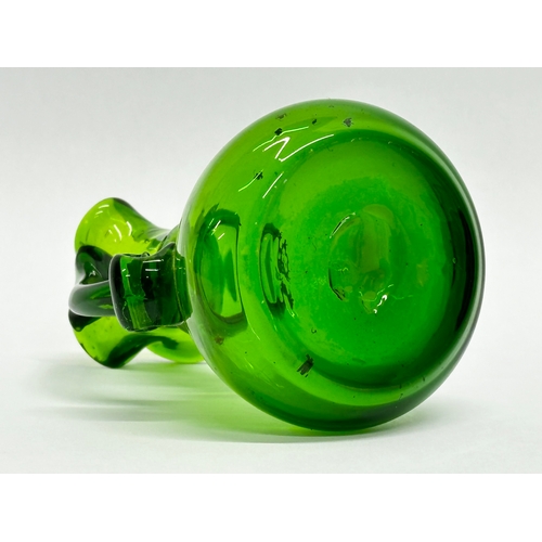 444 - A 20th Century Bristol Green cruet decanter. 13cm